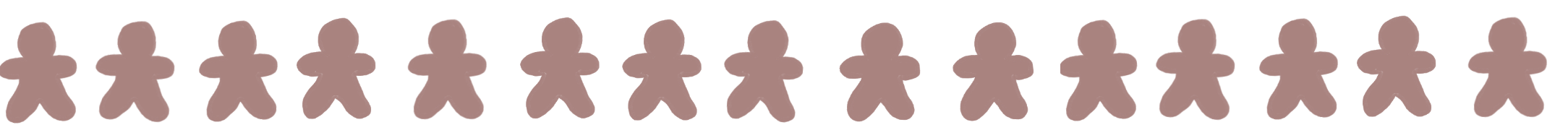 gingerbreads holding hands